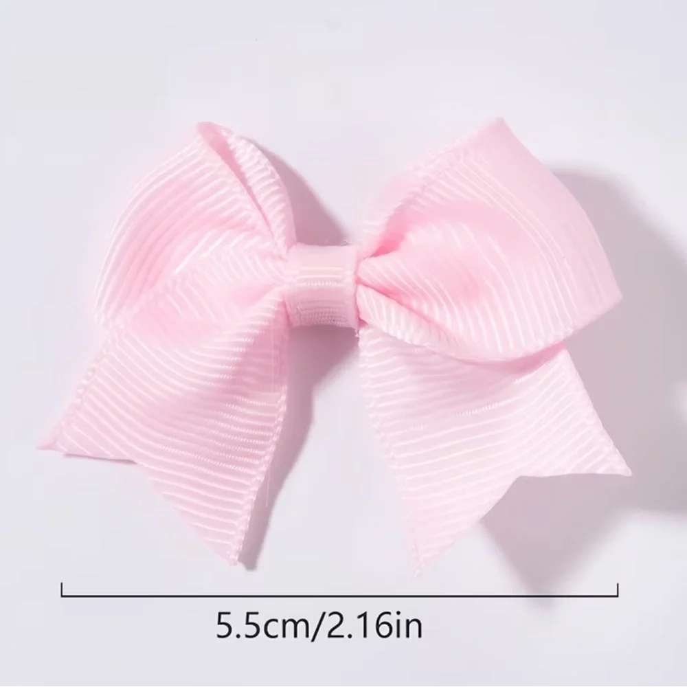 Grosgrain Hair Bow Clips Mint Green /Set of 2 Universal Hair Accessories